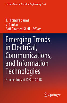 Kartonierter Einband Emerging Trends in Electrical, Communications, and Information Technologies von 