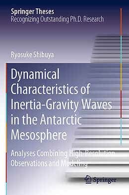 Couverture cartonnée Dynamical Characteristics of Inertia-Gravity Waves in the Antarctic Mesosphere de Ryosuke Shibuya