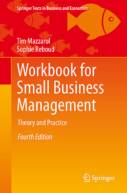 Couverture cartonnée Workbook for Small Business Management de Sophie Reboud, Tim Mazzarol