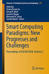 Couverture cartonnée Smart Computing Paradigms: New Progresses and Challenges de 