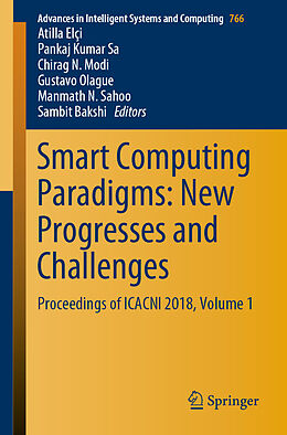 Couverture cartonnée Smart Computing Paradigms: New Progresses and Challenges de 