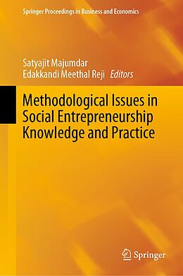 eBook (pdf) Methodological Issues in Social Entrepreneurship Knowledge and Practice de 