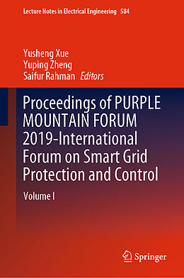 Fester Einband Proceedings of PURPLE MOUNTAIN FORUM 2019-International Forum on Smart Grid Protection and Control von 