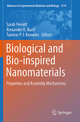 Couverture cartonnée Biological and Bio-inspired Nanomaterials de 