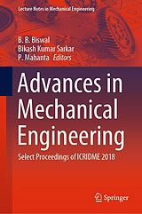 eBook (pdf) Advances in Mechanical Engineering de 