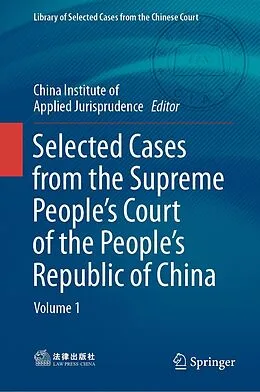 E-Book (pdf) Selected Cases from the Supreme People's Court of the People's Republic of China von 