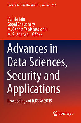 Kartonierter Einband Advances in Data Sciences, Security and Applications von 