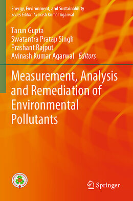 Couverture cartonnée Measurement, Analysis and Remediation of Environmental Pollutants de 