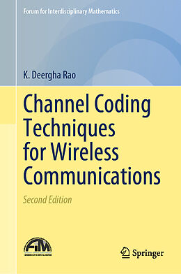 Livre Relié Channel Coding Techniques for Wireless Communications de K. Deergha Rao