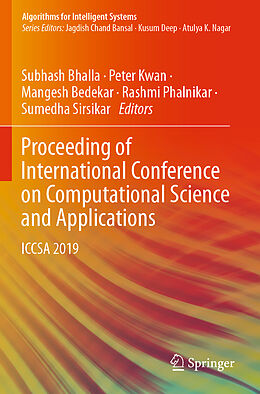 Couverture cartonnée Proceeding of International Conference on Computational Science and Applications de 