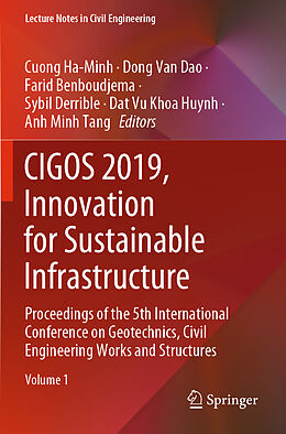 Couverture cartonnée CIGOS 2019, Innovation for Sustainable Infrastructure, 2 Teile de 