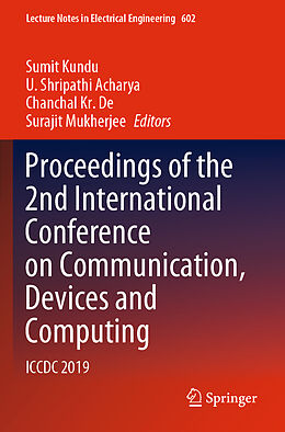 Kartonierter Einband Proceedings of the 2nd International Conference on Communication, Devices and Computing von 