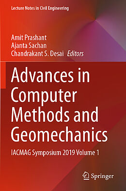 Couverture cartonnée Advances in Computer Methods and Geomechanics de 