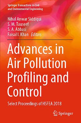 Couverture cartonnée Advances in Air Pollution Profiling and Control de 