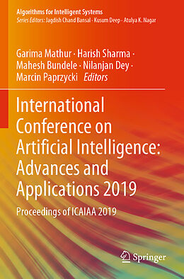 Couverture cartonnée International Conference on Artificial Intelligence: Advances and Applications 2019 de 