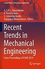 Kartonierter Einband Recent Trends in Mechanical Engineering von