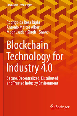 Couverture cartonnée Blockchain Technology for Industry 4.0 de 