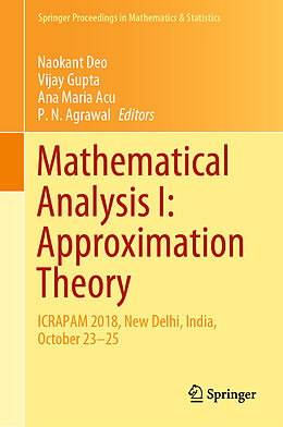 Livre Relié Mathematical Analysis I: Approximation Theory de 