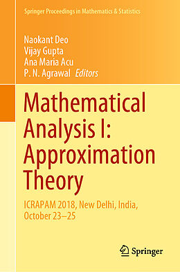 eBook (pdf) Mathematical Analysis I: Approximation Theory de 