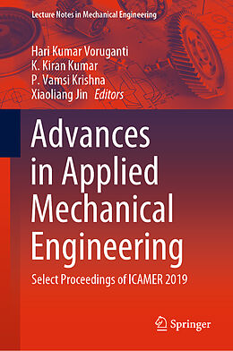 Livre Relié Advances in Applied Mechanical Engineering, 2 Teile de 