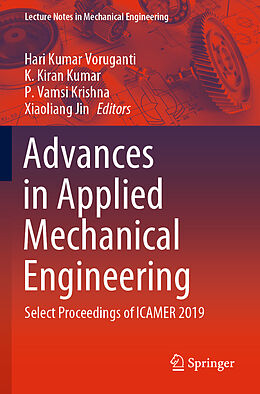 Couverture cartonnée Advances in Applied Mechanical Engineering, 2 Teile de 