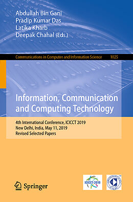 Couverture cartonnée Information, Communication and Computing Technology de 