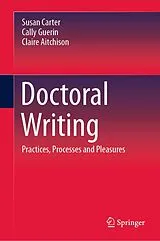Fester Einband Doctoral Writing von Susan Carter, Cally Guerin, Claire Aitchison