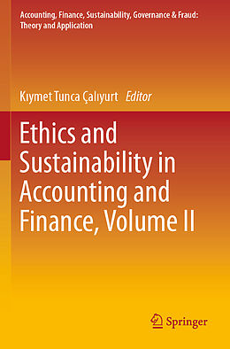 Couverture cartonnée Ethics and Sustainability in Accounting and Finance, Volume II de 