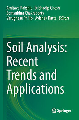 Kartonierter Einband Soil Analysis: Recent Trends and Applications von 