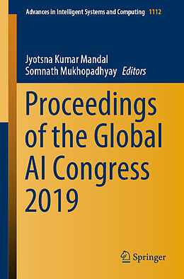 Couverture cartonnée Proceedings of the Global AI Congress 2019 de 