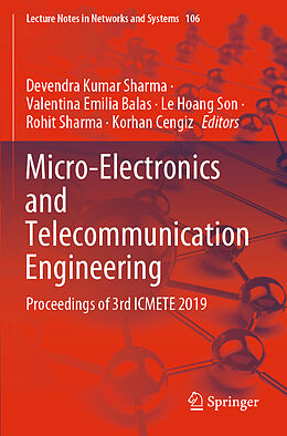 Kartonierter Einband Micro-Electronics and Telecommunication Engineering von 