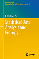 eBook (pdf) Statistical Data Analysis and Entropy de Nobuoki Eshima