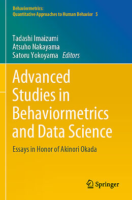 Couverture cartonnée Advanced Studies in Behaviormetrics and Data Science de 