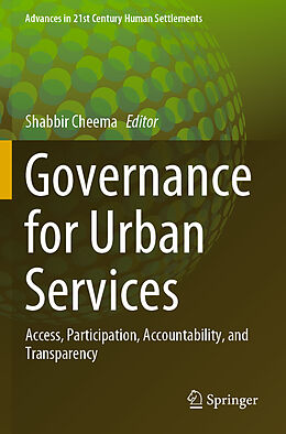 Couverture cartonnée Governance for Urban Services de 