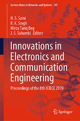 Livre Relié Innovations in Electronics and Communication Engineering de 