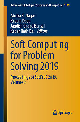 Couverture cartonnée Soft Computing for Problem Solving 2019 de 