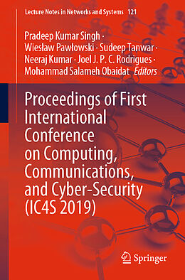 Couverture cartonnée Proceedings of First International Conference on Computing, Communications, and Cyber-Security (IC4S 2019) de 