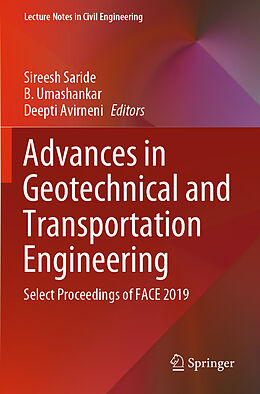 Kartonierter Einband Advances in Geotechnical and Transportation Engineering von 
