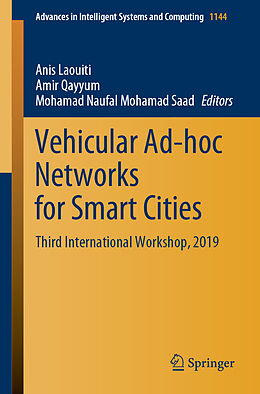 Couverture cartonnée Vehicular Ad-hoc Networks for Smart Cities de 