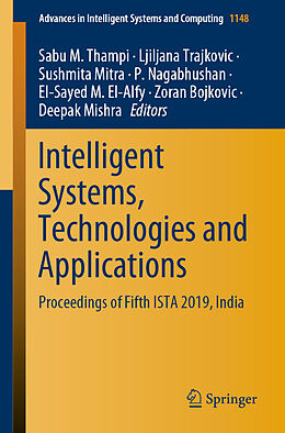 Couverture cartonnée Intelligent Systems, Technologies and Applications de 