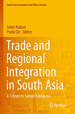 Couverture cartonnée Trade and Regional Integration in South Asia de 