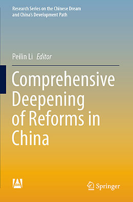 Couverture cartonnée Comprehensive Deepening of Reforms in China de 