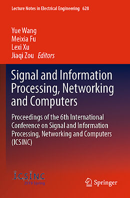 Kartonierter Einband Signal and Information Processing, Networking and Computers von 
