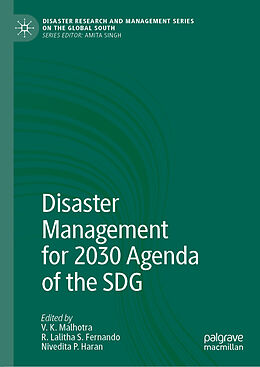 Livre Relié Disaster Management for 2030 Agenda of the SDG de 