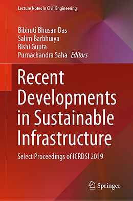 Livre Relié Recent Developments in Sustainable Infrastructure de 