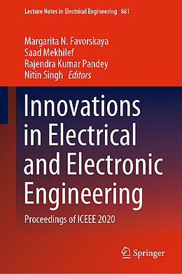 Livre Relié Innovations in Electrical and Electronic Engineering de 