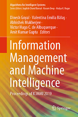 eBook (pdf) Information Management and Machine Intelligence de 