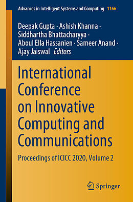 Kartonierter Einband International Conference on Innovative Computing and Communications von 
