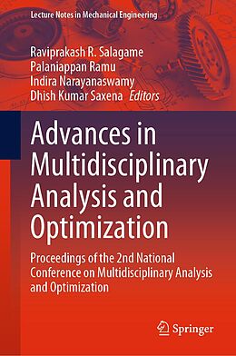 eBook (pdf) Advances in Multidisciplinary Analysis and Optimization de 