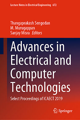 Livre Relié Advances in Electrical and Computer Technologies, 2 Teile; . de 